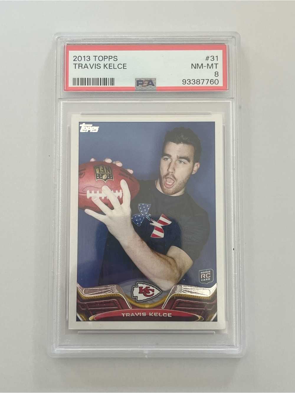 2013 Toppe Travis Kelce Rookie Card